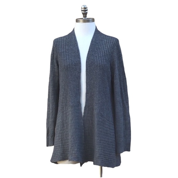 Eileen Fisher Sweaters - Eileen Fisher Wool/Silk/Linen Open Ribbed Cardigan